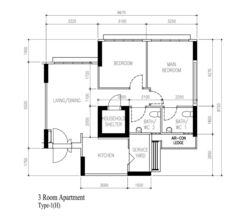 Blk 63 Greentops @ Sims Place (Geylang), HDB 3 Rooms #613258041